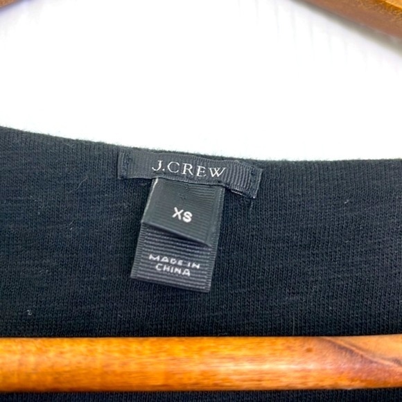 J Crew - Vintage Black And Cream Polka Dot Sequin Short Sleeve Top Size XS - Picture 9 of 11